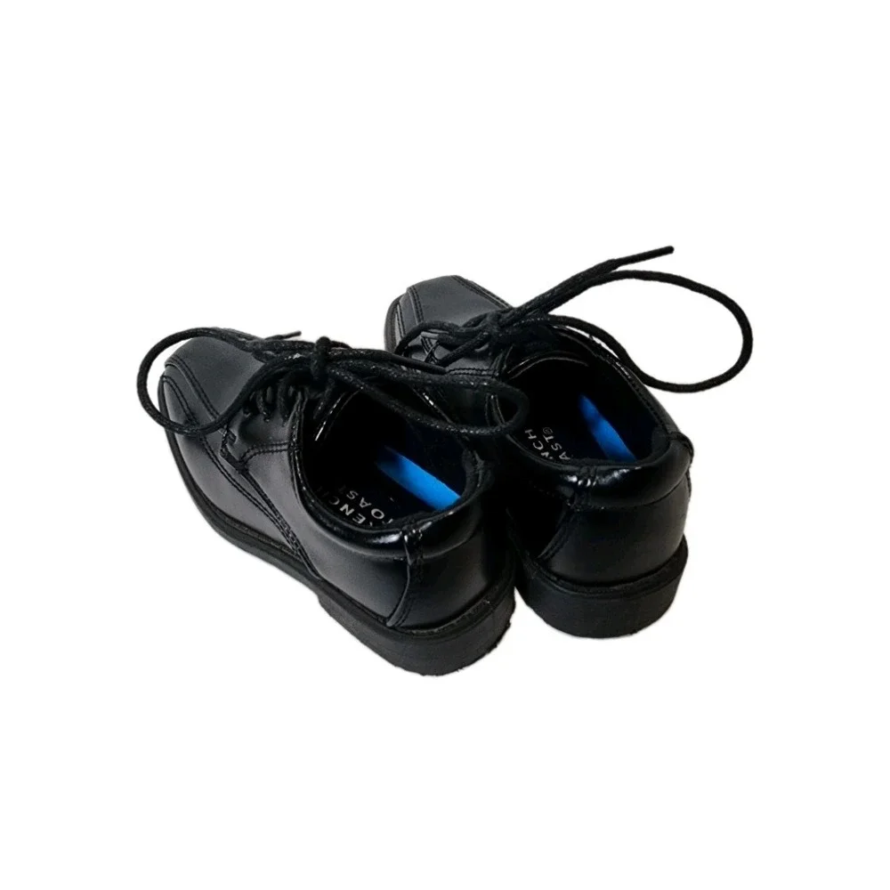 French Toast Kids Black‎ Patent Leather Lace Up Dress Shoes Size 7
